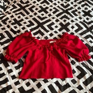 Puff Arm Crop Top by Amy Size S